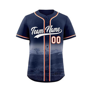 Maillots de baseball et de softball sublimés de qualité supérieure pour hommes chemises boutonnées maillots de baseball à manches courtes pour Offre Spéciale - Product Image 6