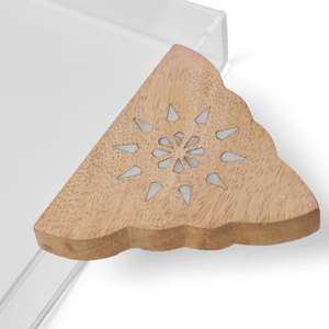 Nouveau plateau de service moderne d'aspect rustique avec plateau de conception de vadrouille personnalisé pour les dattes noix Fruits utilisation de la nourriture plateau serveur - Product Image 3