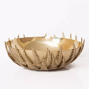 Vajilla moderna y duradera, cuenco para servir pulido brillante único para el hogar, comedor y fiestas, frutero decorativo - Product Image 1