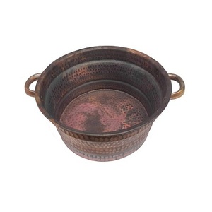 Tazón de Spa para Pedicura de Latón Color Oro Martillado, Tazón Redondo de Primera Calidad para Spa de Pies para Uso en Salones de Belleza - Product Image 4