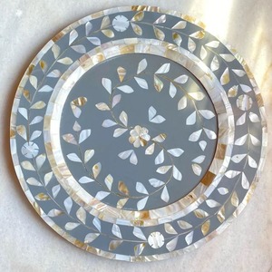 <b>Seashell</b> Charger Plate Handmade High Quality Wood Serving Platter Carved Table Top Decorative New Wood <b>Chocolate</b> - Product Image 6