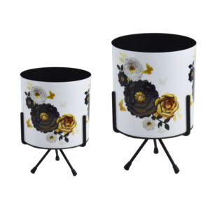 Nouveaux pots de fleurs et supports de conception 2023 pour la décoration intérieure, la maison et le jardin, pots de fleurs en métal pour un thème moderne - Product Image 6