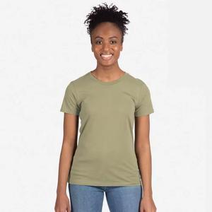 Nouveaux t-shirts décontractés à la mode femmes coupe décontractée t-shirts manches courtes haut été dames couleur unie T-Shirts - Product Image 5