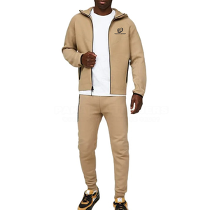 Manteau décontracté pour hommes fabriqué au Pakistan avec poche imprimée à glissière et tissu tissé à broderie courte Style d'automne - Product Image 1