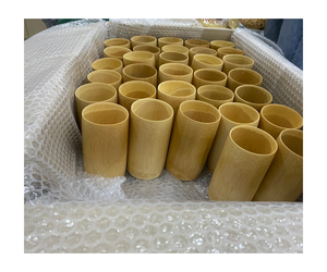 แก้วน้ำดื่มไม้ไผ่เป็นมิตรต่อสิ่งแวดล้อมสีเขียวที่กำหนดเองได้ - Product Image 6