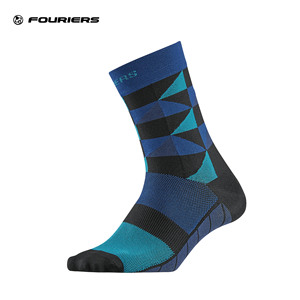 FOURIERS Chaussettes de cyclisme fonctionnelles à enveloppement flexible à 360 degrés - Nylon/DuPont Lycra 9 couleurs Tailles S/M/L/XL - Product Image 4