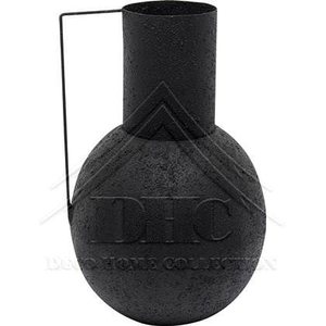 Floreros de metal decorativos asequibles con acabado recubierto de polvo negro y diseños de moda para una decoración del hogar económica - Product Image 3