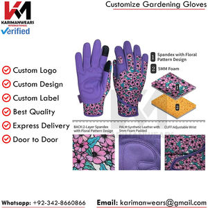 Prix de gros, fabrication sur mesure, service OEM ODM, best-seller, gants de jardin en cuir de vache, créez vos propres gants de jardin par KARIMAN MANUFACTURING - Product Image 2