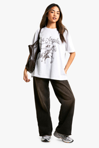 Camisetas Holgadas de Gran Tamaño para Mujer, Cómodas y Ligeras, Estilo Urbano, 100% Algodón, Secado Rápido, Transpirables, Estilo Hombros Caídos - Product Image 2