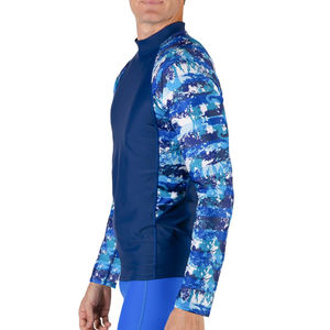 2025 manches longues hommes avec séchage rapide Compression porter imprimé Gym Sport Style tissu matériel fournisseur Rash Guard - Product Image 3