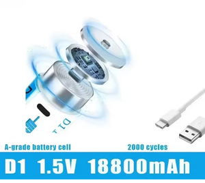 1.5V 18800mAh <b>C</b>-Type USB <b>Rechargeable</b> D1 Lipo LR20 Lithium Polymer <b>Battery</b>-Fast Charging Via USB-<b>C</b> Cable - Product Image 2