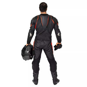 Motorcycle <b>protective</b> leather suit men safety gear <b>performance</b> riding apparel premium crafted comfort durable construction - Product Image 4