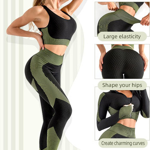Survêtement de gymnastique personnalisable pour femmes, tissu à séchage rapide, coupe confortable, idéal pour le yoga, la salle de sport et le fitness, OEM/ODM disponible - Product Image 5