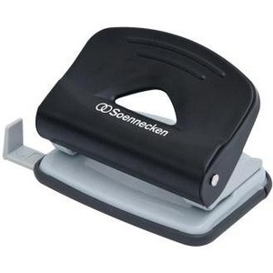 เครื่องเจาะกระดาษ Soennecken 8 ซม. สีดำ ความจุ 15 แผ่น (80 กรัม/ตร.ม.) พร้อมรางนำ - Product Image 1
