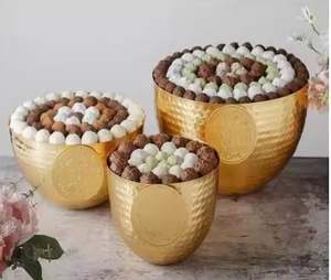 Moderno elegante patrón redondo 2025 hecho a mano Metal decorativo cuenco decoración del hogar regalo al por mayor - Product Image 5