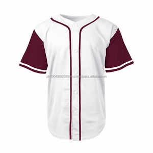 Sublimation Kids Blank 100 Cotton for Men Plain <b>Shirts</b> Custom Uniforms Design Uniform Girls Jersey Baseball Jerseys - Product Image 5