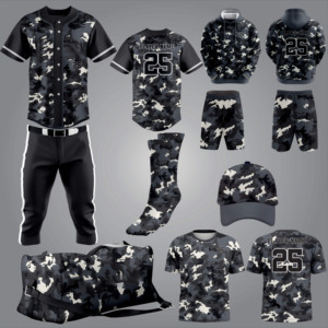Uniforme de béisbol de botón completo personalizado de calidad 100% con conjunto combinado de secado rápido, ropa unisex reciclable, softbol sublimado - Product Image 1