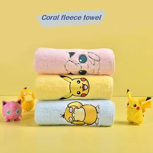 <span class=keywords><strong>Serviette</strong></span> en velours de corail, emballage indépendant, douce, forte, absorbante, <span class=keywords><strong>serviette</strong></span> pour le visage Pikachu, ne perd pas ses <span class=keywords><strong>cheveux</strong></span>, avantages - Product Image 2