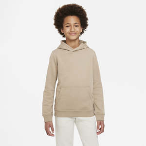 Sweat à capuche à manches longues en coton biologique pour garçons pour enfants avec motifs brodés et teints en plaine - Product Image 3