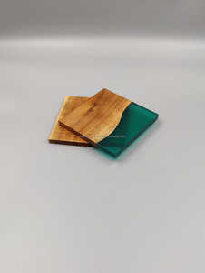 Sous-verres en résine de bois faits à la main de qualité supérieure forme de couleur personnalisée bols de bureau polyvalents écologiques élégants de luxe - Product Image 3