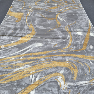 Alfombras Turcas Modernas de Polipropileno Tejidas a Máquina, Alfombras de Yute de Alta Calidad Resistentes a las Manchas, de Pelo Alto, Abstractas, para Dormitorio - Product Image 1