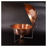 Nouvel arrivage : Ensemble de chauffe-plats en acier inoxydable pour buffet, capacité 8L, chauffe-aliments à gaz pour la restauration, les mariages et les restaurants