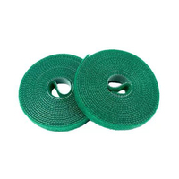 Attaches de jardin 1 cm X 5 M/ Roll Velcroes Tape Adjustable Garden Nylon Hook and Loop Tie Green Reusable Plant Cable Ties