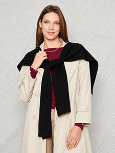 Écharpe châle en tricot 100 % acrylique pour femme – Écharpe douce à nouer sur les épaules, écologique, légère et polyvalente, à porter en bandoulière - Product Image 1