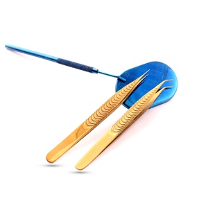 Pince à épiler pour extension de cils ensemble pince à épiler volume couleur plasma conçue avec précision pince à cils professionnelle - Product Image 2