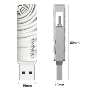 New arrivals ban đầu thinkplus mu232 USB 3.2 + USB-C / Type-C kép đầu ổ đĩa flash Bộ nhớ 32GB - Product Image 3