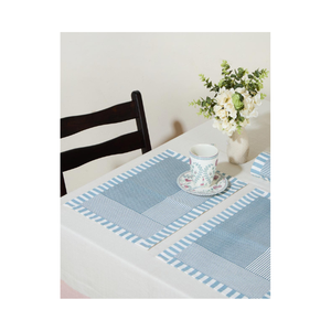 Nuevo modelo de esteras de comedor de secado rápido de color gris ceniza elaboradas con algodón flameado con aspecto abstracto moderno y superficie bordada - Product Image 2