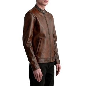 2025 Wholesale Men's Premium Quality Sheep Fur Leather Jacket Durable and High-End Plus Size Winter Collection LWK-LJ-0069 - Product Image 2
