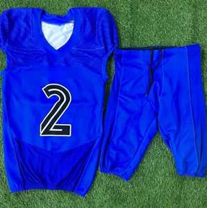 Uniformes de football américain de jeunesse de sublimation conçus sur mesure de la plus haute qualité pantalon intégré en jersey sergé - Product Image 5