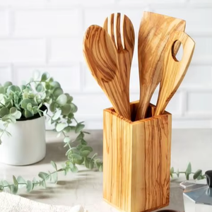 Natural Wooden Spatula <b>Set</b> for <b>Kitchen</b> | Durable Cooking <b>Utensils</b> | Food-Grade Eco-Friendly Wooden Tools - Product Image 1
