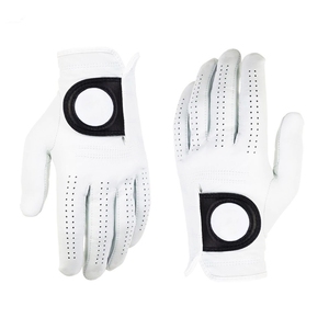 Gants de golf respirants personnalisés, main gauche, en cuir de cabretta, pour jeunes et adultes, avec sangles de poignet respirantes et réglables - Product Image 4