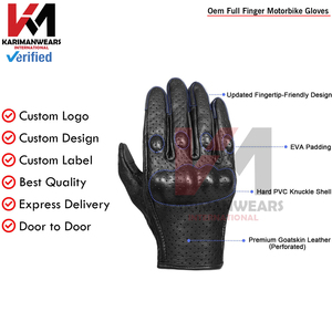 Guantes de Motocicleta con Pantalla Táctil, Dedos Completos, Impermeables, Transpirables, Antideslizantes, Equipo de Protección para Conducir en Todas las Estaciones - Product Image 3