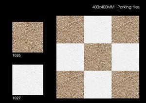 กระเบื้องปูพื้นโรงรถรถแบบลอยน้ำได้ PVC/PP มีรูระบายน้ำ400X400X12mm ปลอดสารพิษ - Product Image 2