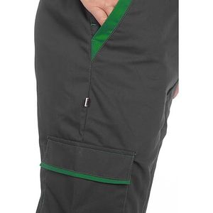 Combinaison de travail unisexe durable multi-poches CBF Balducci Group, gris/vert, parfaite pour les vêtements de travail - Product Image 5