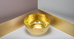 Hammered Medium Size Round Brass Serving Bowl <b>Decorative</b> Kitchenware for Salad <b>Egg</b> Beating Candy Serving Versatile Mixing Bowl - Product Image 5