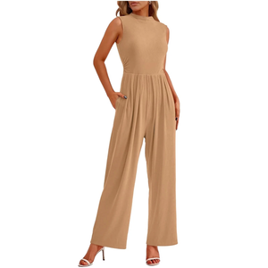 Mono de mujer a rayas de manga personalizada de ajuste regular de color sólido de algodón 100% con precio directo de fábrica de Bangladesh - Product Image 1
