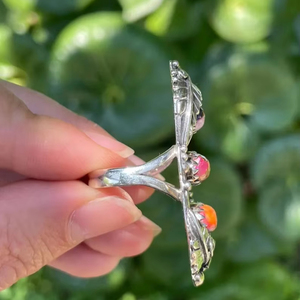 Oyster Turquoise Dahlia Natural Stone Oval Cut Bezel Setting 925 Sterling Silver Floral Boho Style Handmade Jewelry - Product Image 5