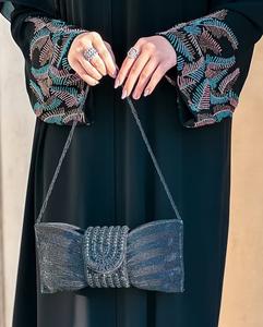 Abaya de Manga Larga Estilo Dubái con Pedrería y Cristales para Ocasiones de Oración y Elegancia Premium - Product Image 5