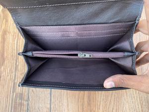 Venta caliente Western Carving Hand Tooled Wallet Clutch Elegante Multi Usos Western Leather Turquoise Color Flower Wallet para mujer - Product Image 5