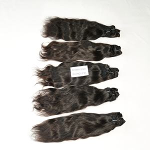 100% Raw barato proveedor Virgen al por mayor sin procesamiento químico color negro Paquetes ondulados extensiones de cabello humano vietnamita - Product Image 1