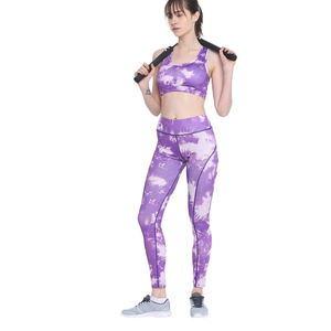 2025 <b>Top</b> Design Yoga set for Women <b>Tie</b> dye 2 piece Plus size Sportswear Set Seamless Breathable Clothing Set Quick Dry - Product Image 4
