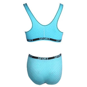 Women's Sports <b>Bra</b> Set (Z-166) - Light <b>Blue</b> - Product Image 2