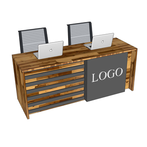 1.8m Melaleuca Wood Reception <b>Desk</b> Modern Design Durable Adjustable <b>Foldable</b> for School Bar Hospital Supermarket Basement Use - Product Image 3