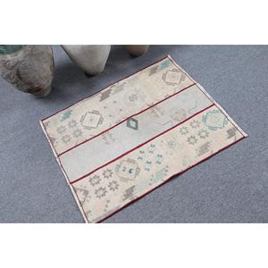 พรมตุรกี ขนาด 2.2x2.9 ฟุต พรมขนาดเล็ก ลายต้นไม้สีเทา พรมขนสัตว์วินเทจ - Product Image 2