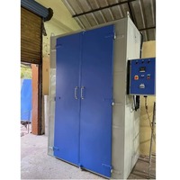 THERMOCOAT ENGINEERING SOLUTIONS Four de séchage discontinu robuste avec moteur PLC 380V pour poudre sur substrat aluminium, uniformité 300°C