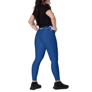 Women's High Waisted Yoga <b>Leggings</b> with Pockets Spandex/<b>Nylon</b> Material Quick Dry & Breathable Custom Fitness Clothing - Product Image 2